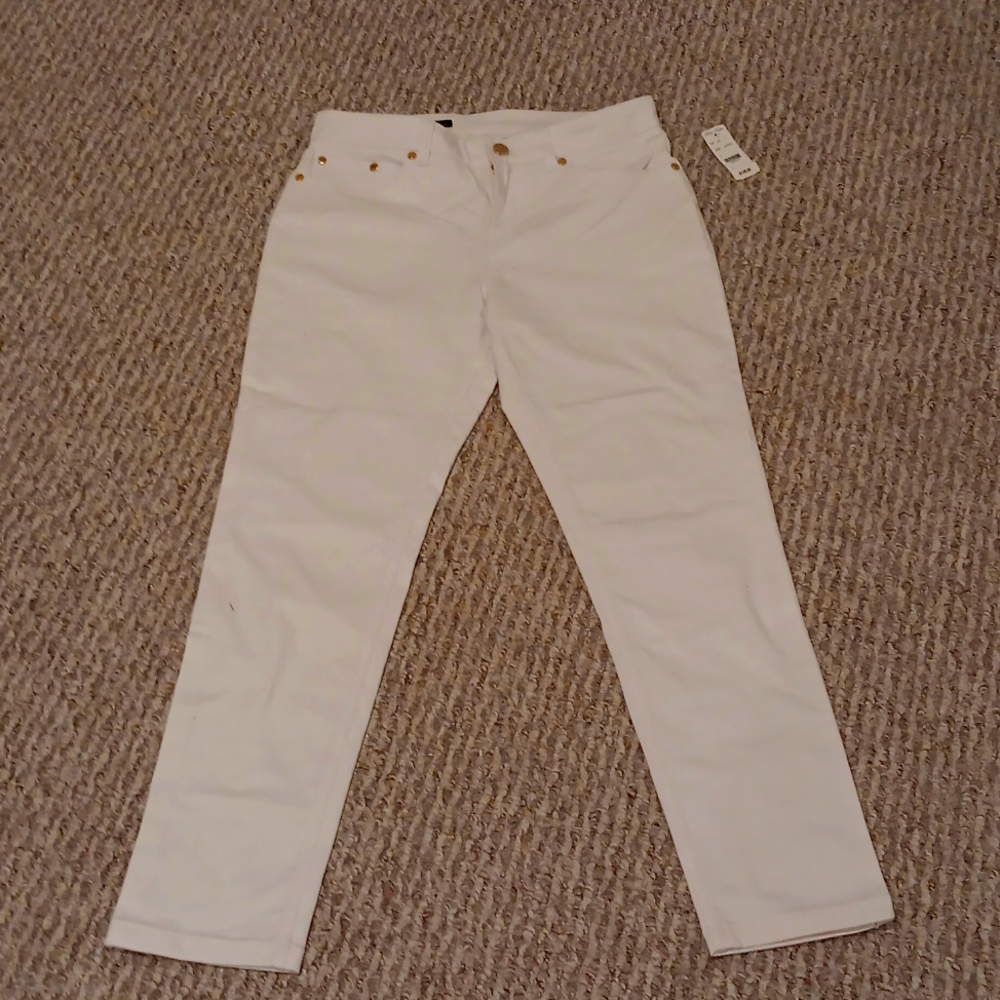 Brooks brothers size 6 white jeans
